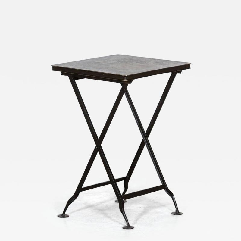 Chinoiserie Folding Iron Side Table