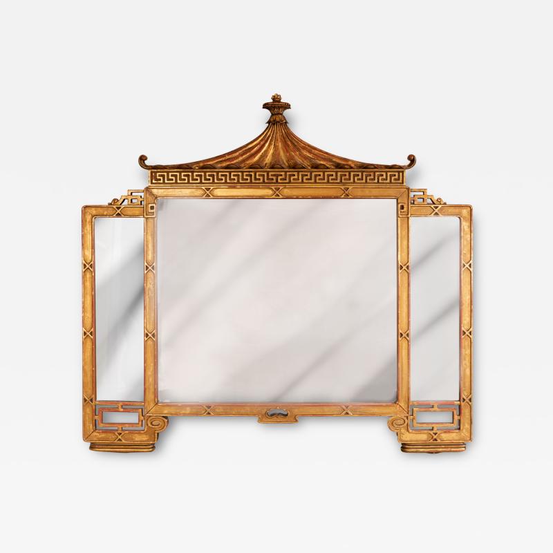 Chinoiserie Gilt Wood Mirror