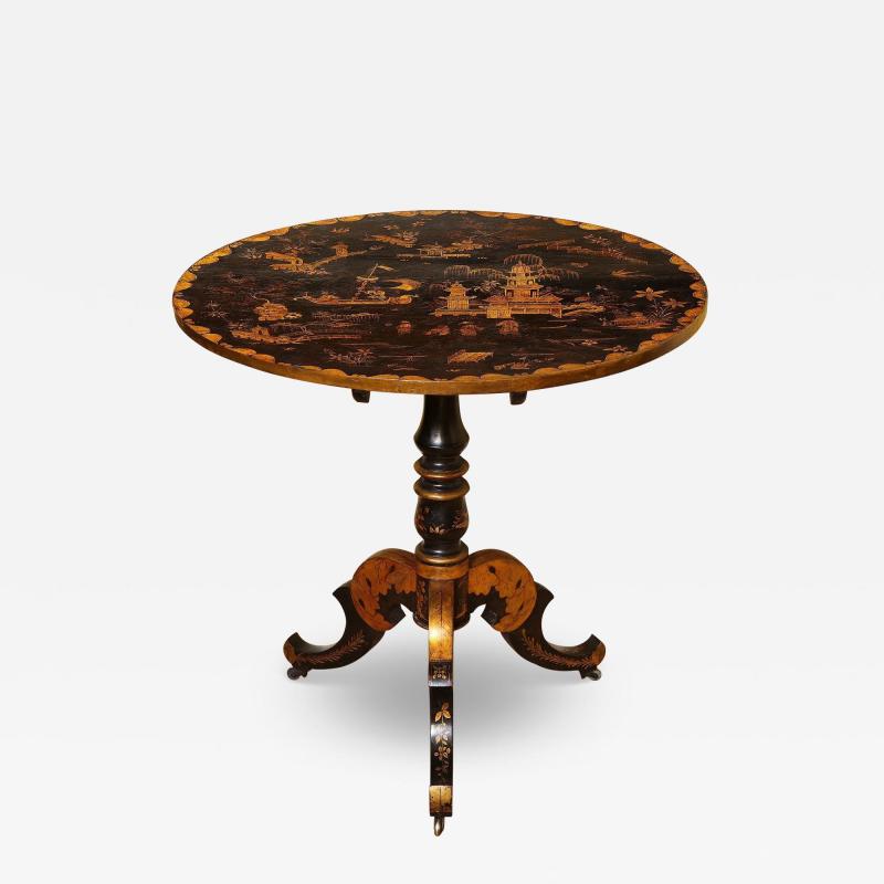 Chinoiserie Tilt Top Table