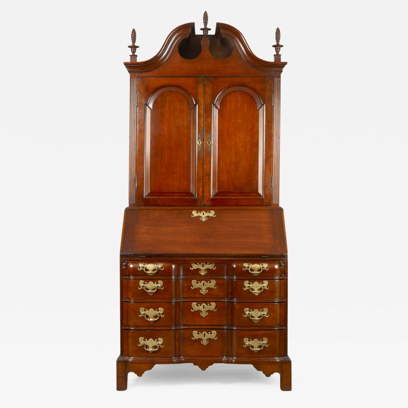 Chippendale Blocked Front Secretary