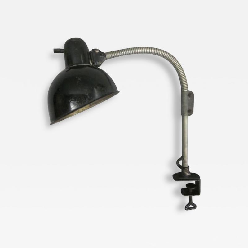 Christian Dell German Early Modern Bauhaus Desk Clamp Task Lamp Model 6740 by Christian Dell