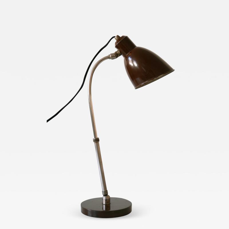 Christian Dell Rare Bauhaus Table Lamp Piccolo by Christian Dell for B nte Remmler 1930s