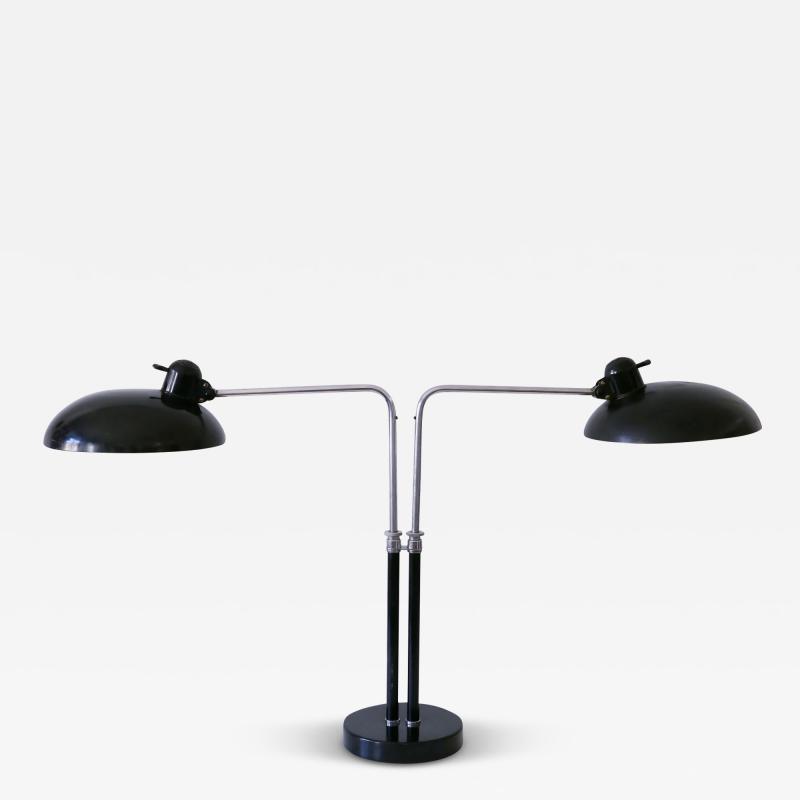 Christian Dell Rare Christian Dell Two Armed Bauhaus Desk Light 6660 for Kaiser Idell 1930s