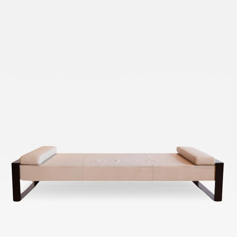 Christian Liaigre A Timeless Padd Leather Daybed Crafted by Christian Liaigre 