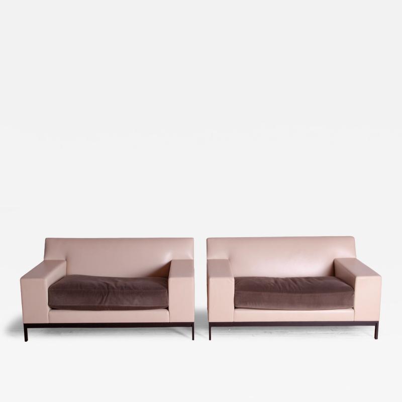 Christian Liaigre Pair of Christian Liaigre Bouddha Club Chairs