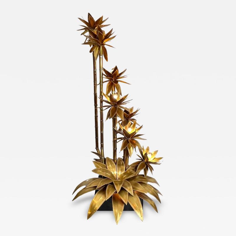 Christian Techoueyres Large Agave floor lamp attributed to Christian Techoueyres France circa 1970