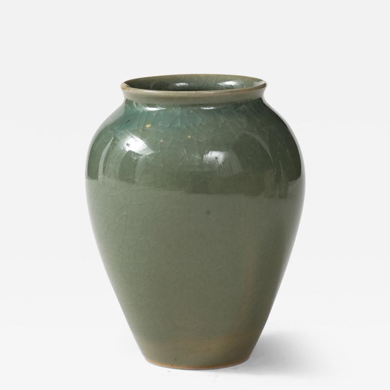 Christiane Perrochon Green Boule Vase