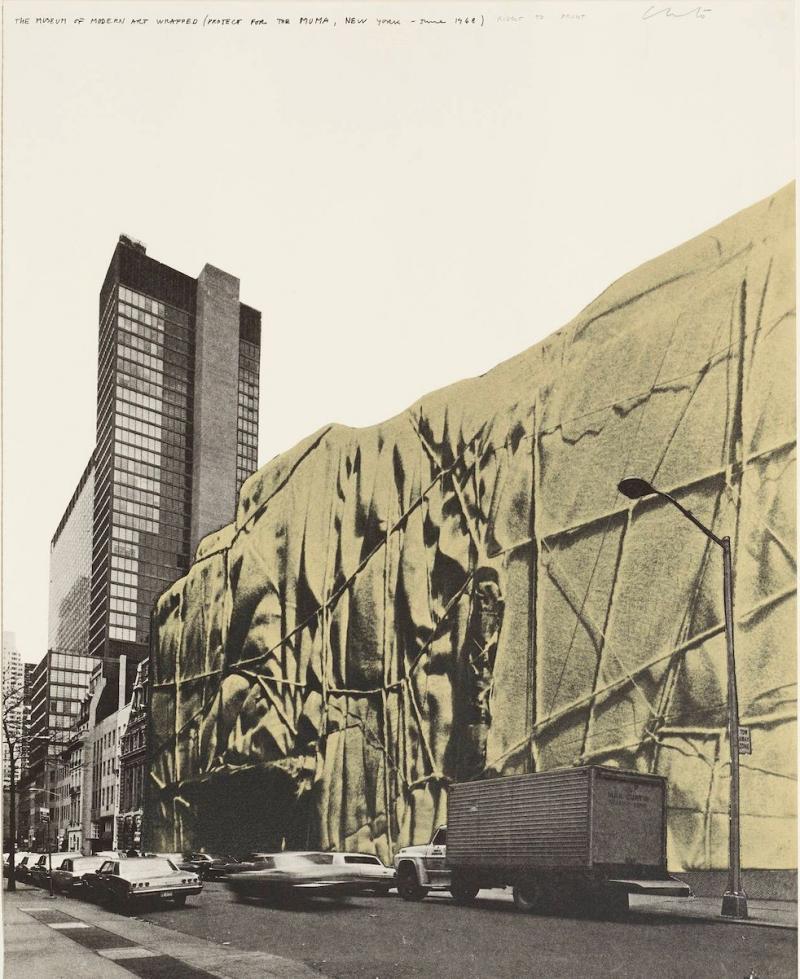 Christo The Museum of Modern Art Wrapped Project for New York 1971