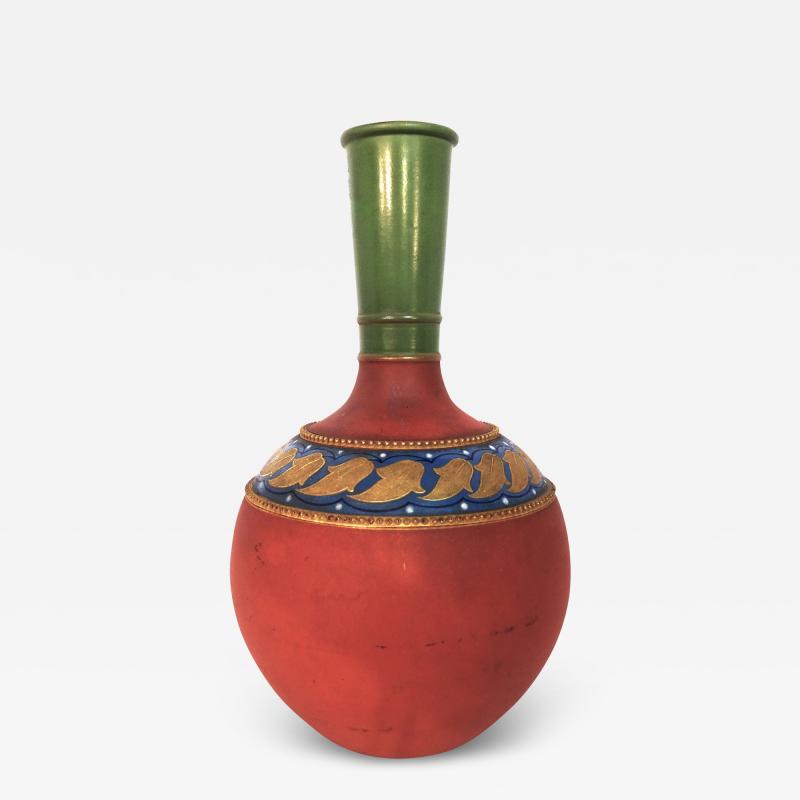 Christopher Dresser Christopher Dresser Aesthetic Movement Persian Style Ceramic Vase c 1880