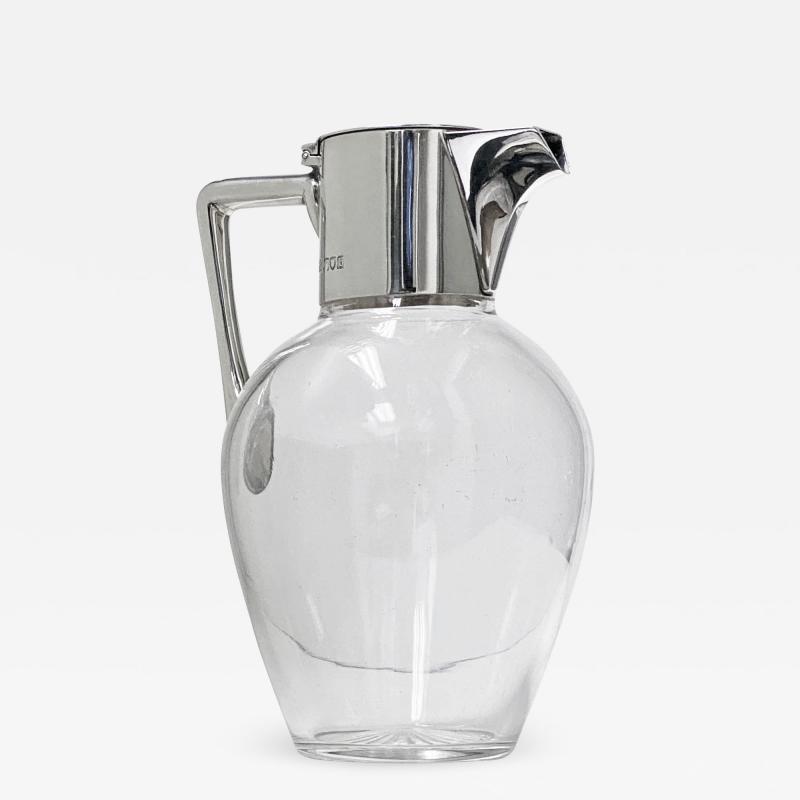 Christopher Dresser Silver Glass Claret Jug London 1897 Heath and Middleton