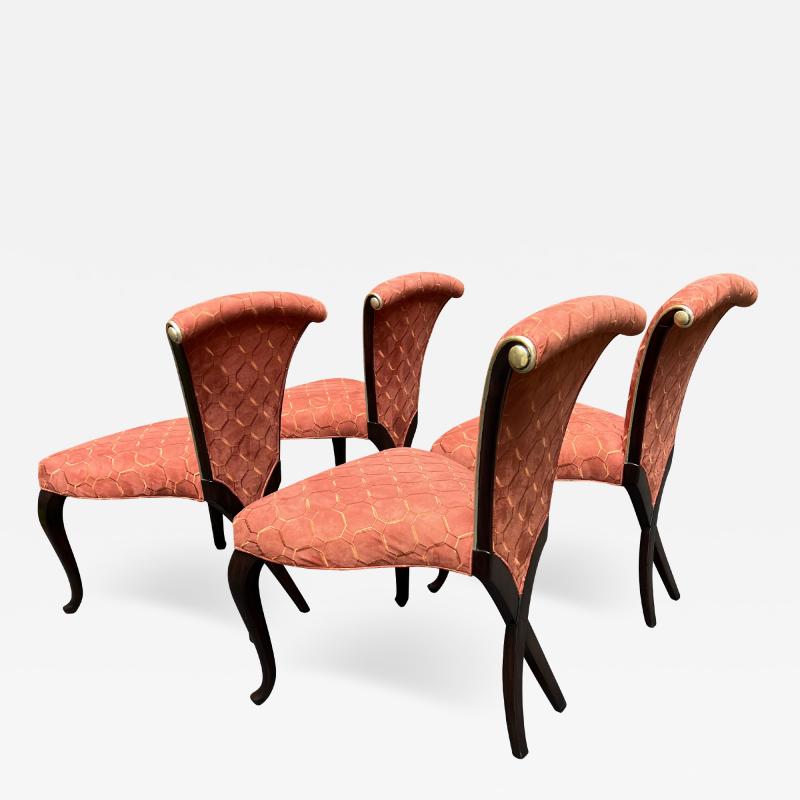 Christopher Guy FANCY SUITE OF FOUR MODERN DINING CHAIRS