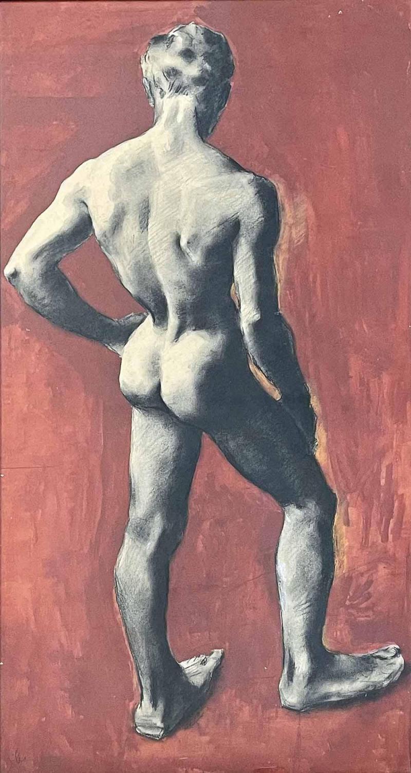 Christopher Lee Clark Christopher Clark American b 1903 Black and Red Nude