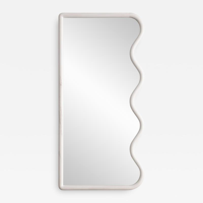 Christopher Miano Squiggle Mirror Full Length Bleached Maple