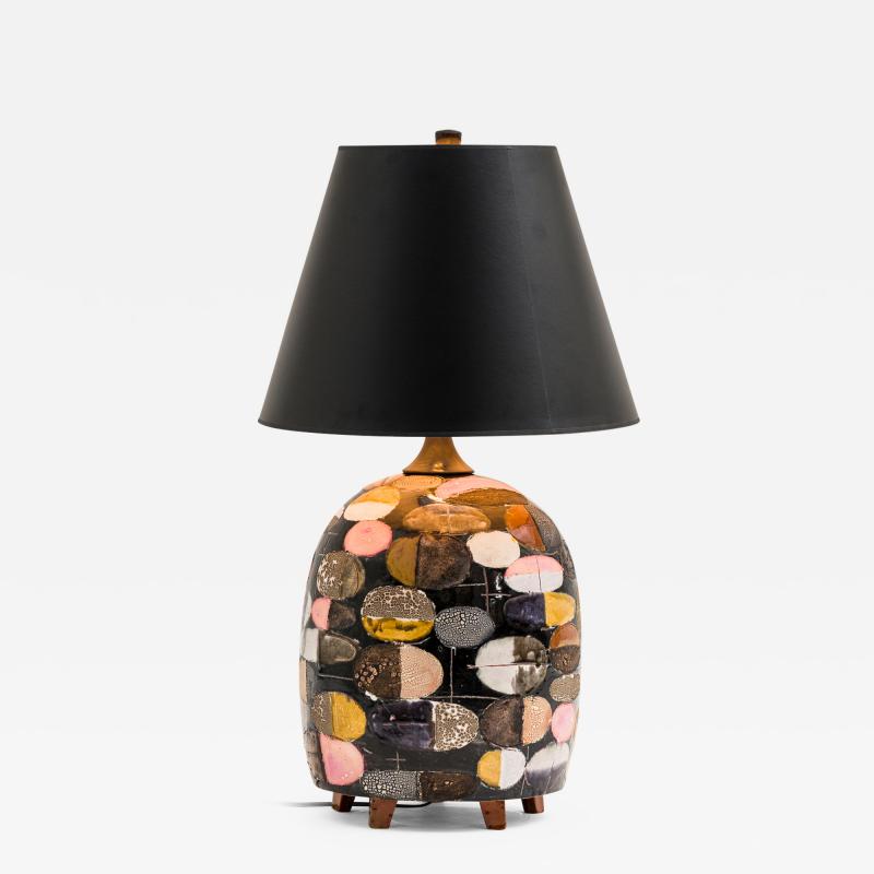 Christopher Russell Black Ovals Lamp USA