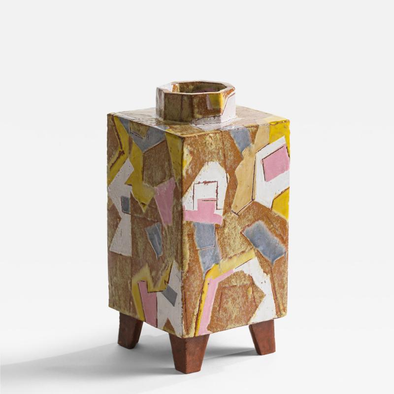 Christopher Russell Christopher Russell Yellow Patchwork Vessel USA 2024