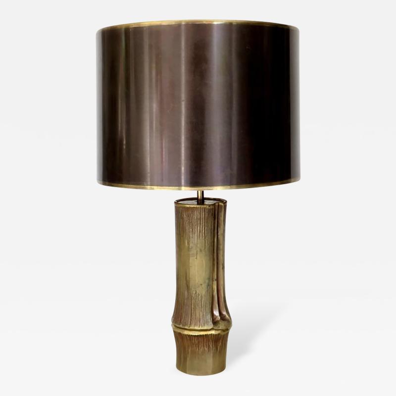 Chrystiane Charles French Bronze Table Lamp model Bambou by Maison Charles