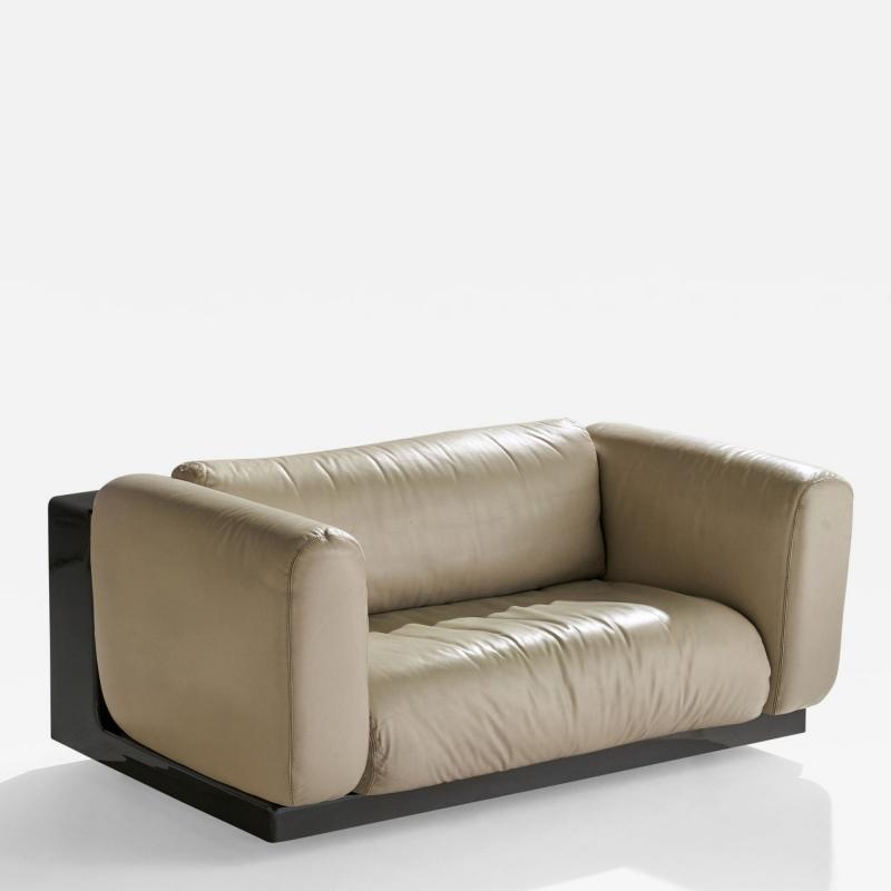 Cini Boeri Sofa with ABS Plastic and Leather Italy 1970s