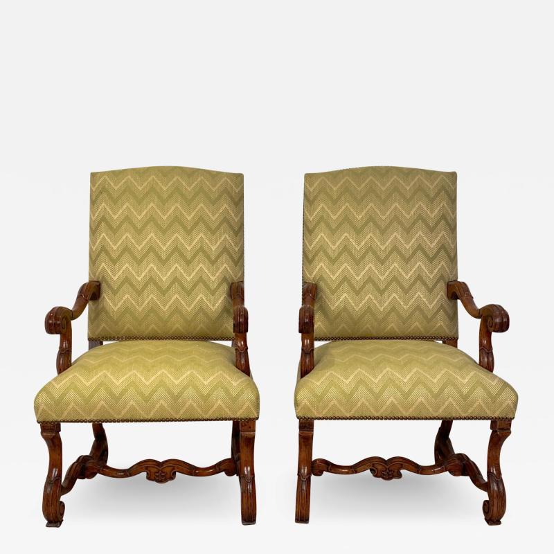 Circa 1650 Louis XIV Armchairs France a Pair