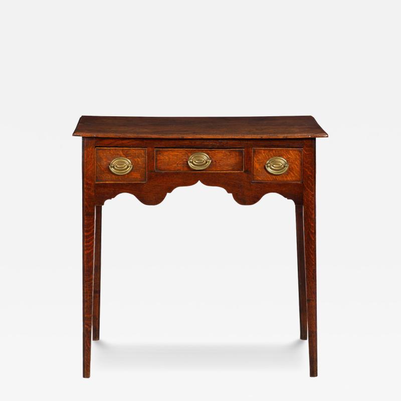 Circa 1780 English George III Patinated Oak Antique Writing Table