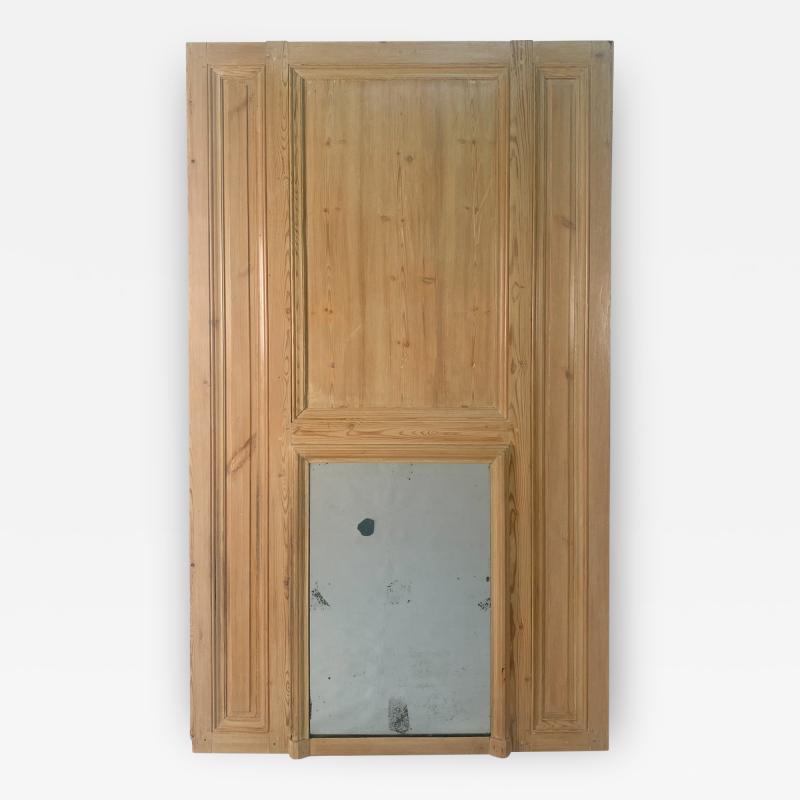 Circa 1790 Pine Northern European Trumeau Mirror