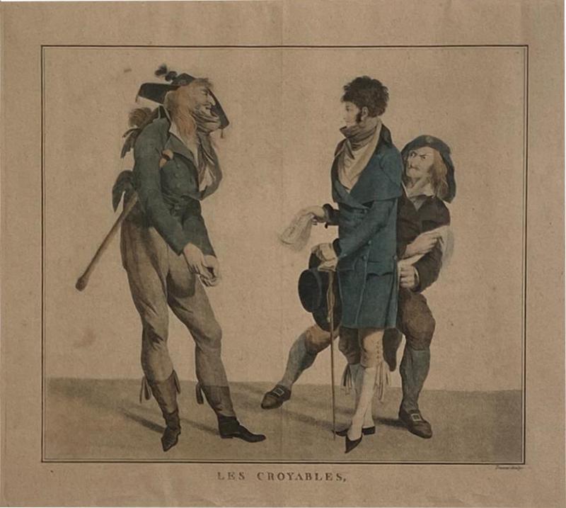 Circa 1797 Les Croyables engraving France