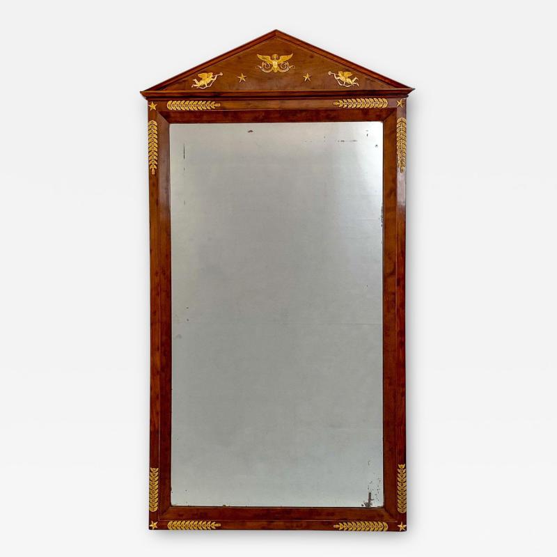 Circa 1810 French Empire Mahogany Mirror