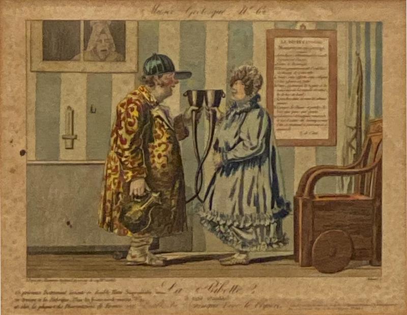 Circa 19th Century French Print of a Couple