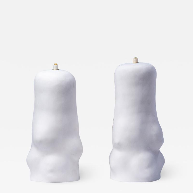 Claire de Lavallee Artemis Ceramic table Lamps by Claire de Lavallee