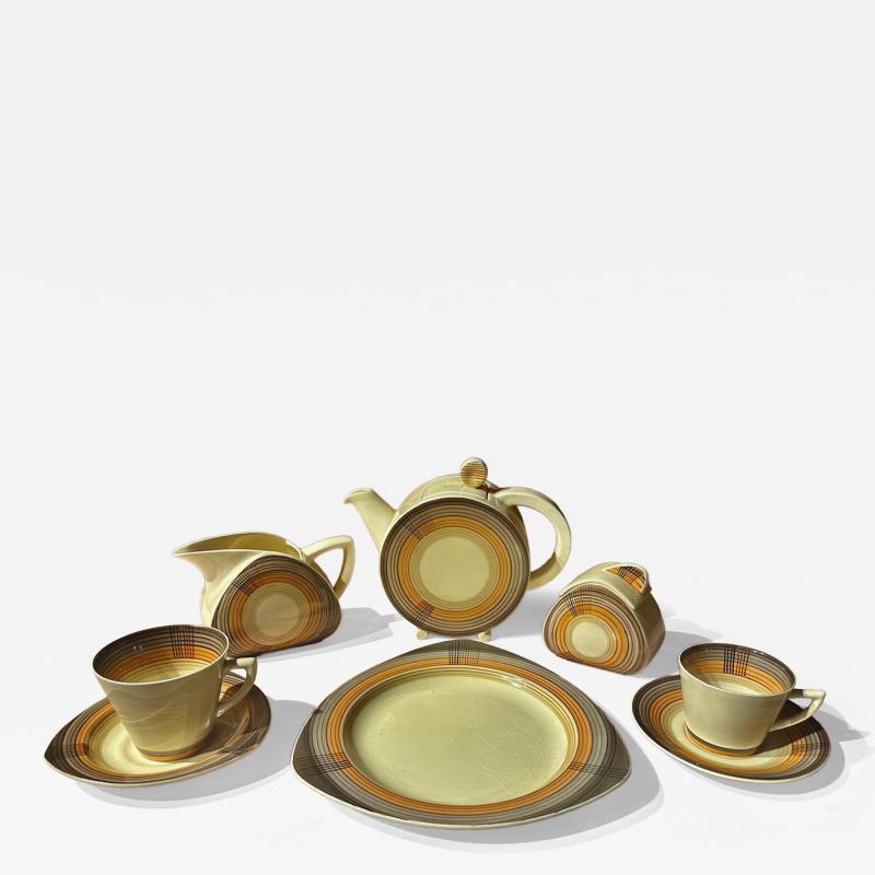 Clarice Cliff Clarice Cliff Coffee Tea Dessert and Serving Set