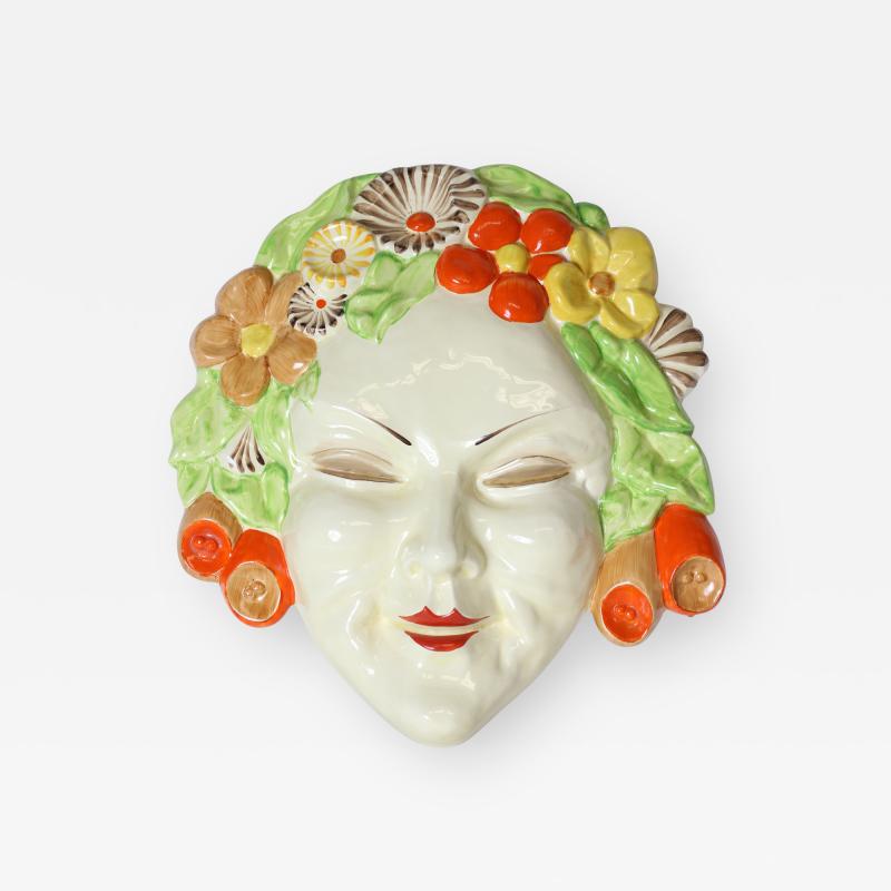 Clarice Cliff Clarice Cliff bizarre Art Deco mask of Flora England