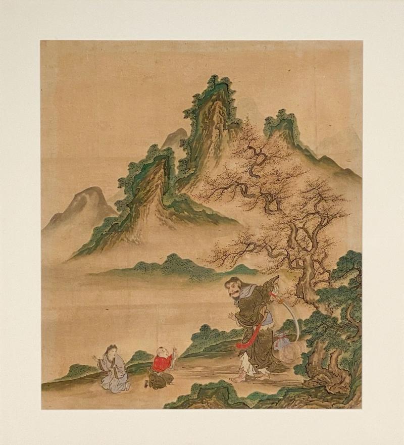 Classic Chinese Landscape with Figures circa 1860