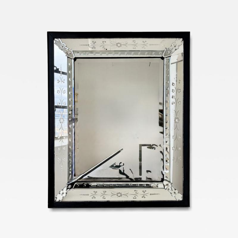 Classic Mid Century Venetian Mirror Italy 1950s