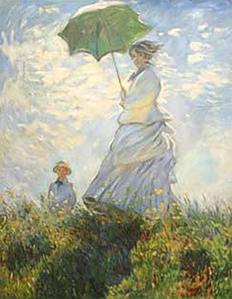 Claude Monet Madame Monet and Her Son 