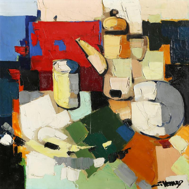 Claude Venard Nature morte au vase