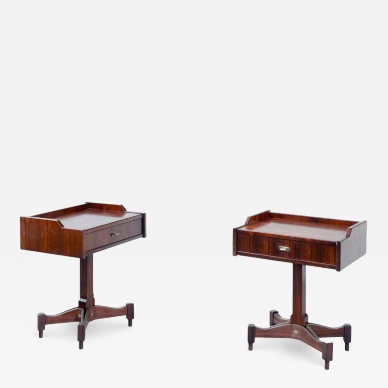 Claudio Salocchi Pair of Mid Century Side Table by Claudio Salocchi 1960s for Sormani