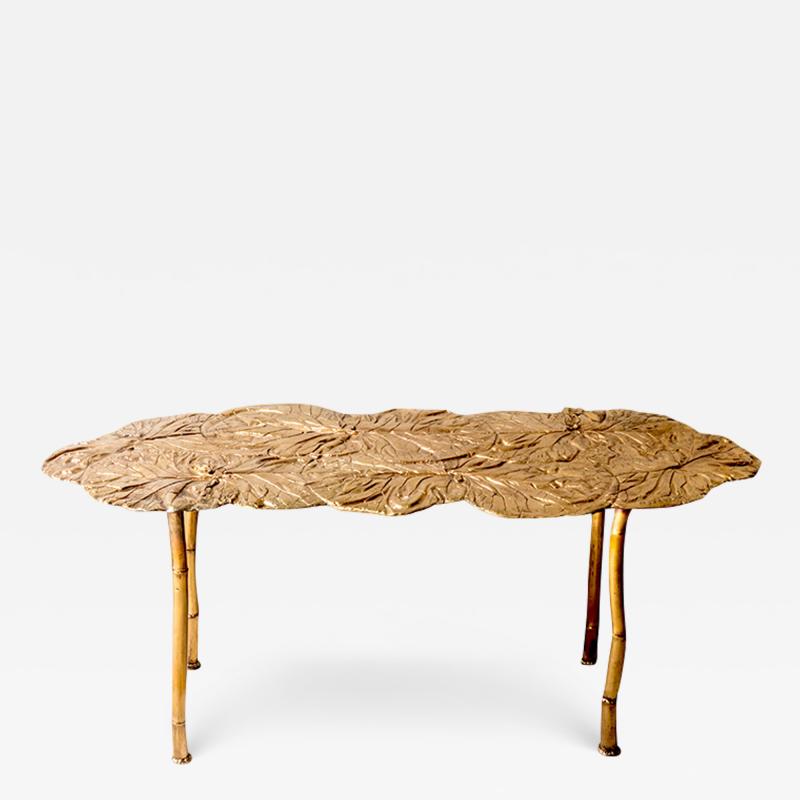 Clotilde Ancarani FOLLIA BENCH Bronze bench with golden patina