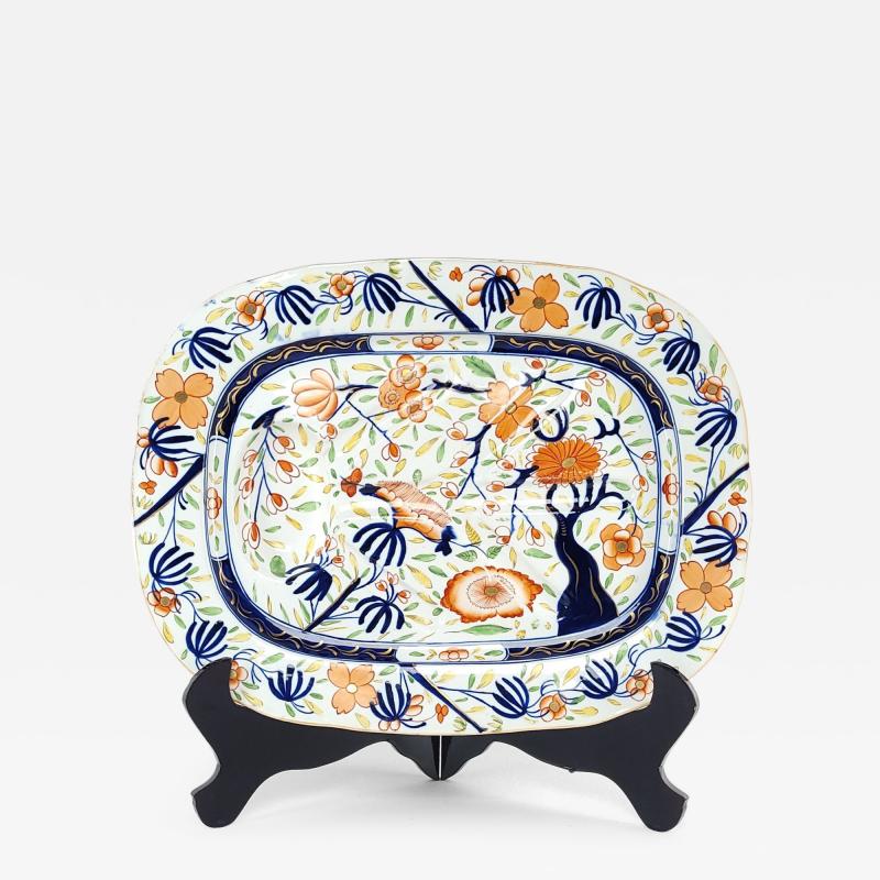 Coalport Well and Tree Platter England circa 1825