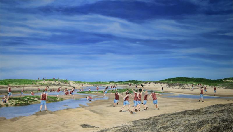 Cobi Moules Untitled Salt Marsh Herring Cove figurative landscape painting