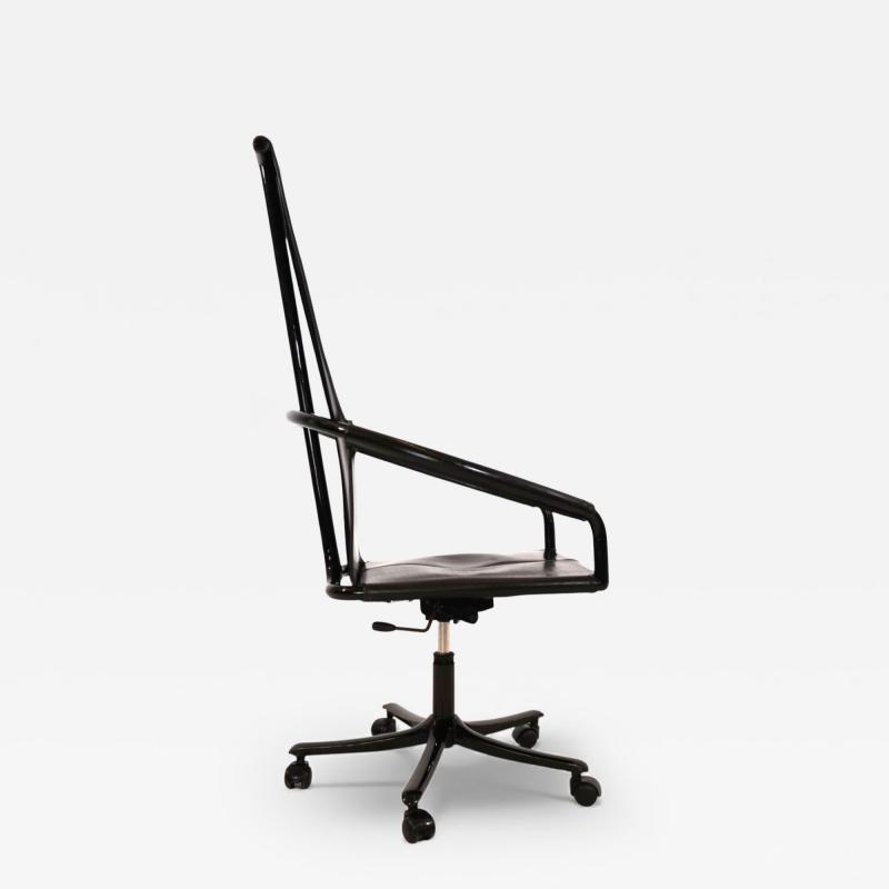 Cofemo Italy leather office chair 1980