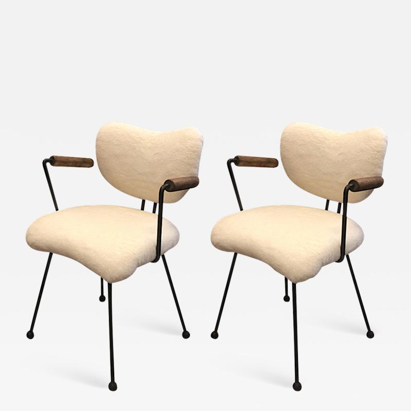 Colette Gueden Colette Gueden attributed Ant shaped witty pair of chairs