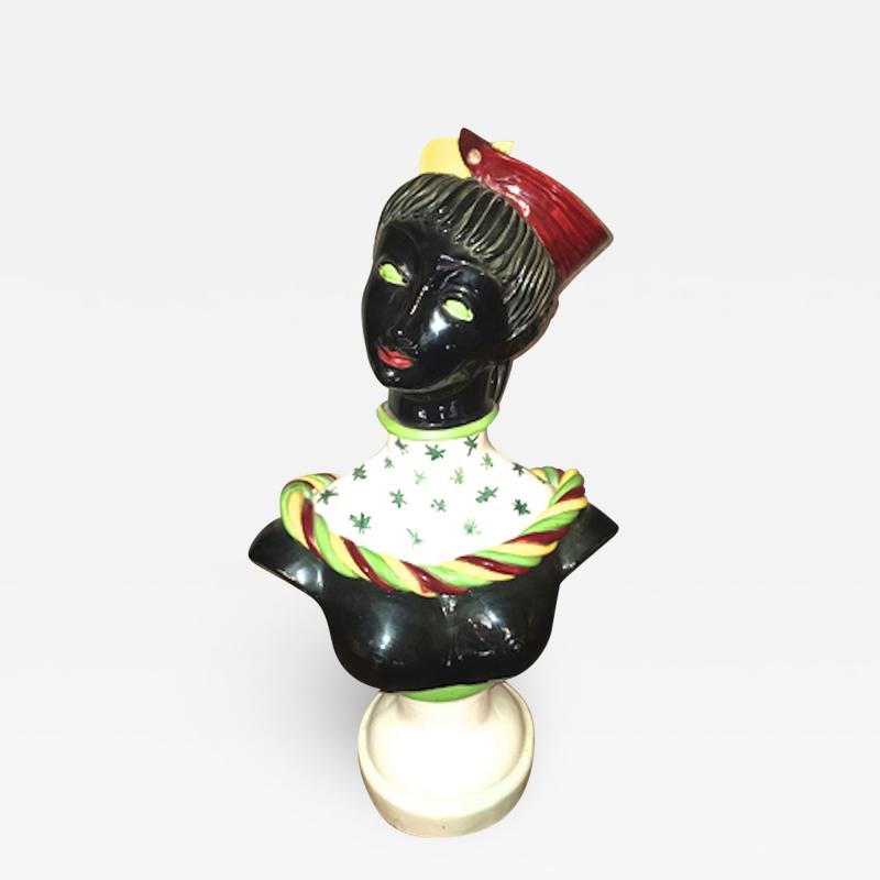 Colette Gueden Colette Gueden for Primavera rare charming Parisienne au Bibi ceramic bust