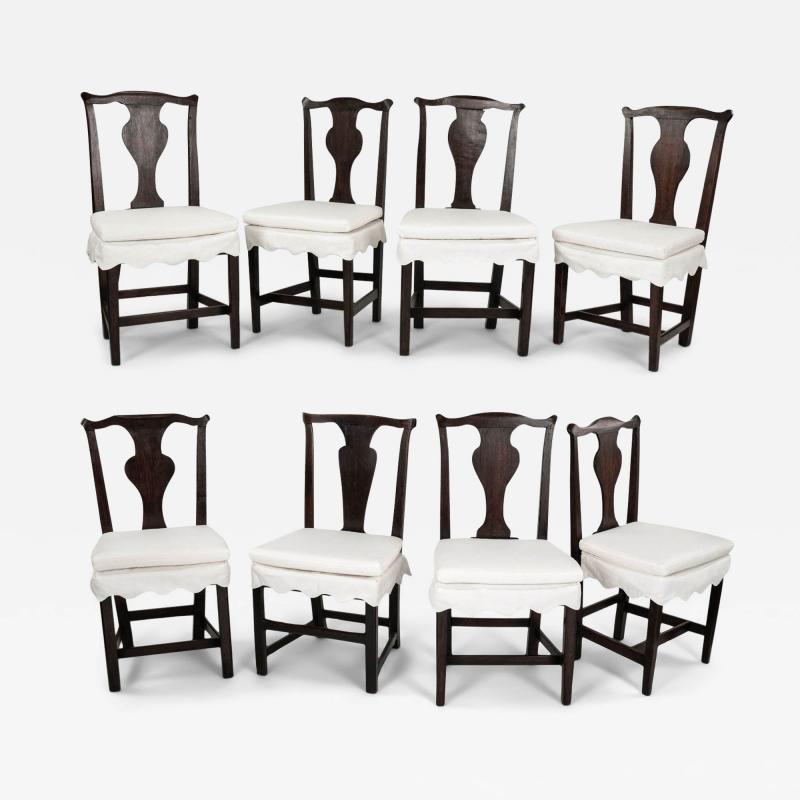 Collected Set of Eight Georgian Dining Chairs