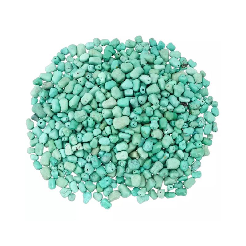 Collection Of Huge Drilled Green Turquoise Beads