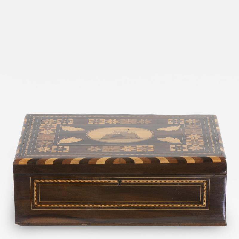 Colonial Coromandel Inlaid Box Mid 19th Century 