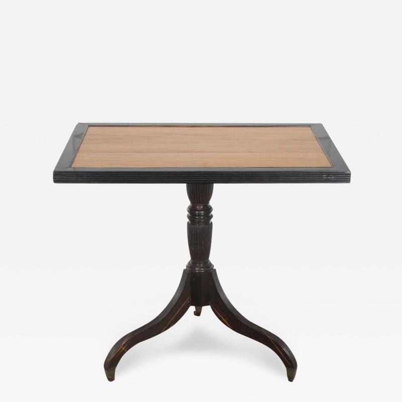 Colonial Ebony and Satinwood Centre Table