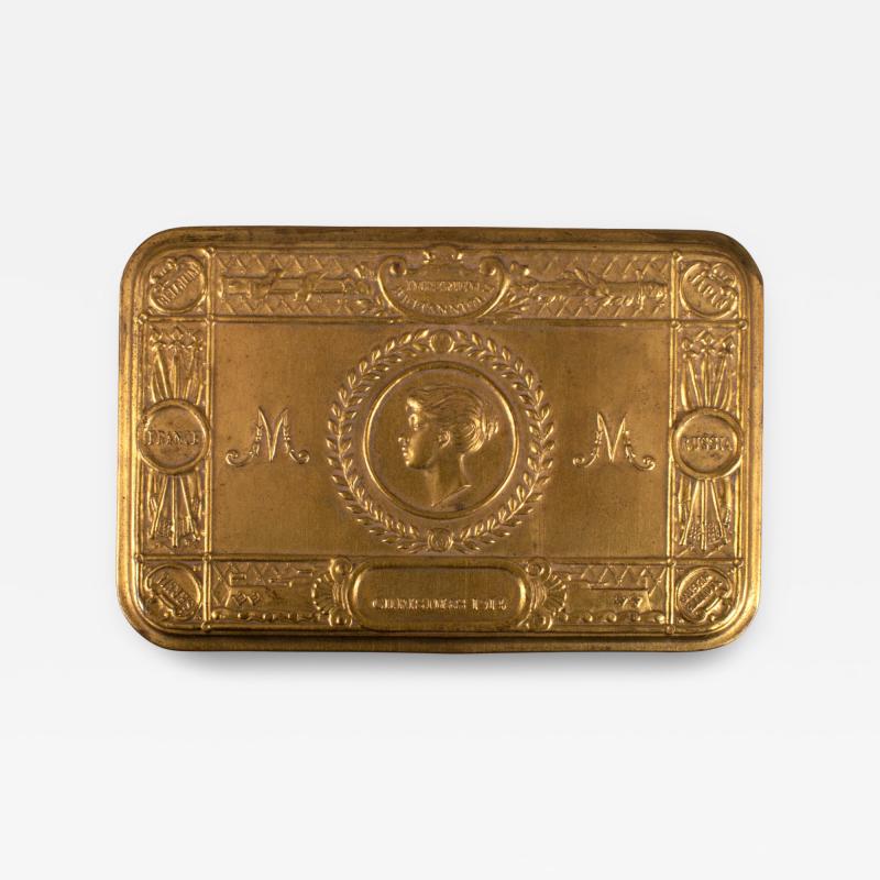 Complete Brass WWI Princess Mary Box 1918