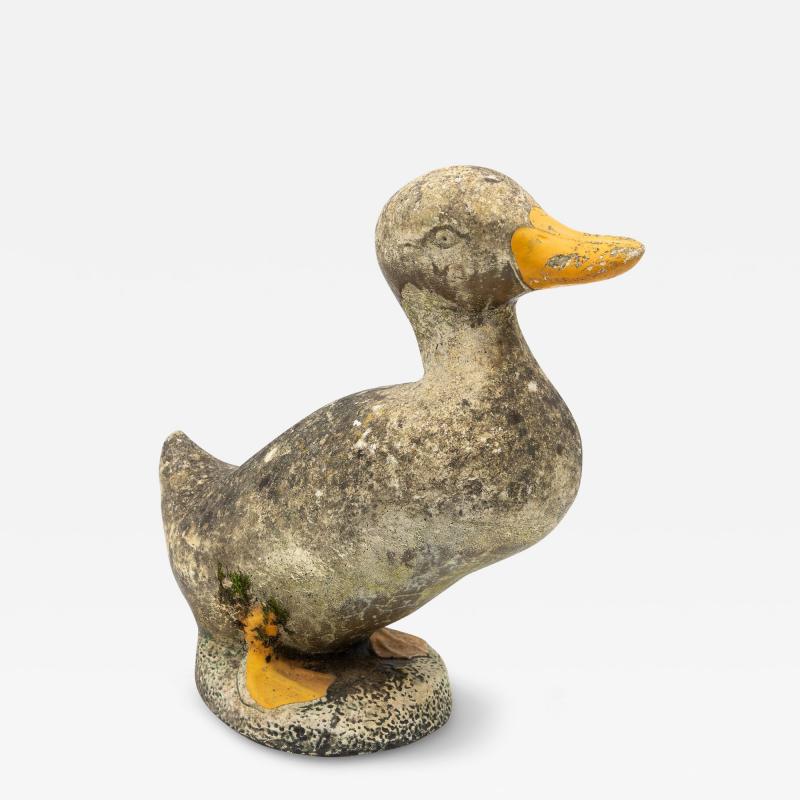 Concrete Duck Garden Ornament French 20th Century