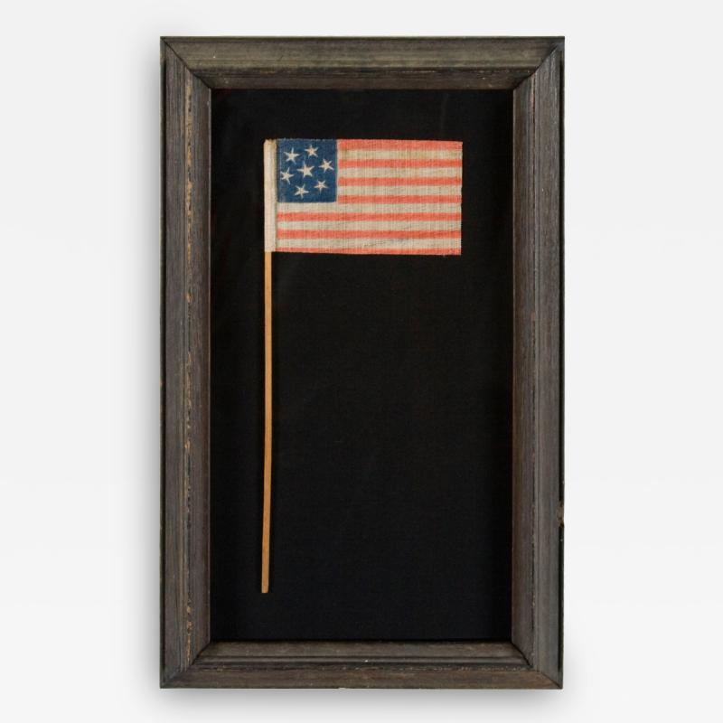 Confederate Sympathizer Parade Flag with 7 Whimsical Stars 1861