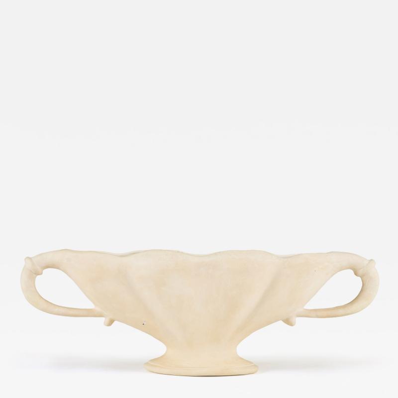Constance Spry Extra Large scalloped Fulham Pottery urn by Constance Spry
