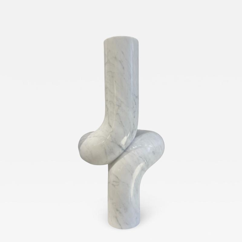 Contemporary Belgian White Marble Sculpture by Piet Van Loocke